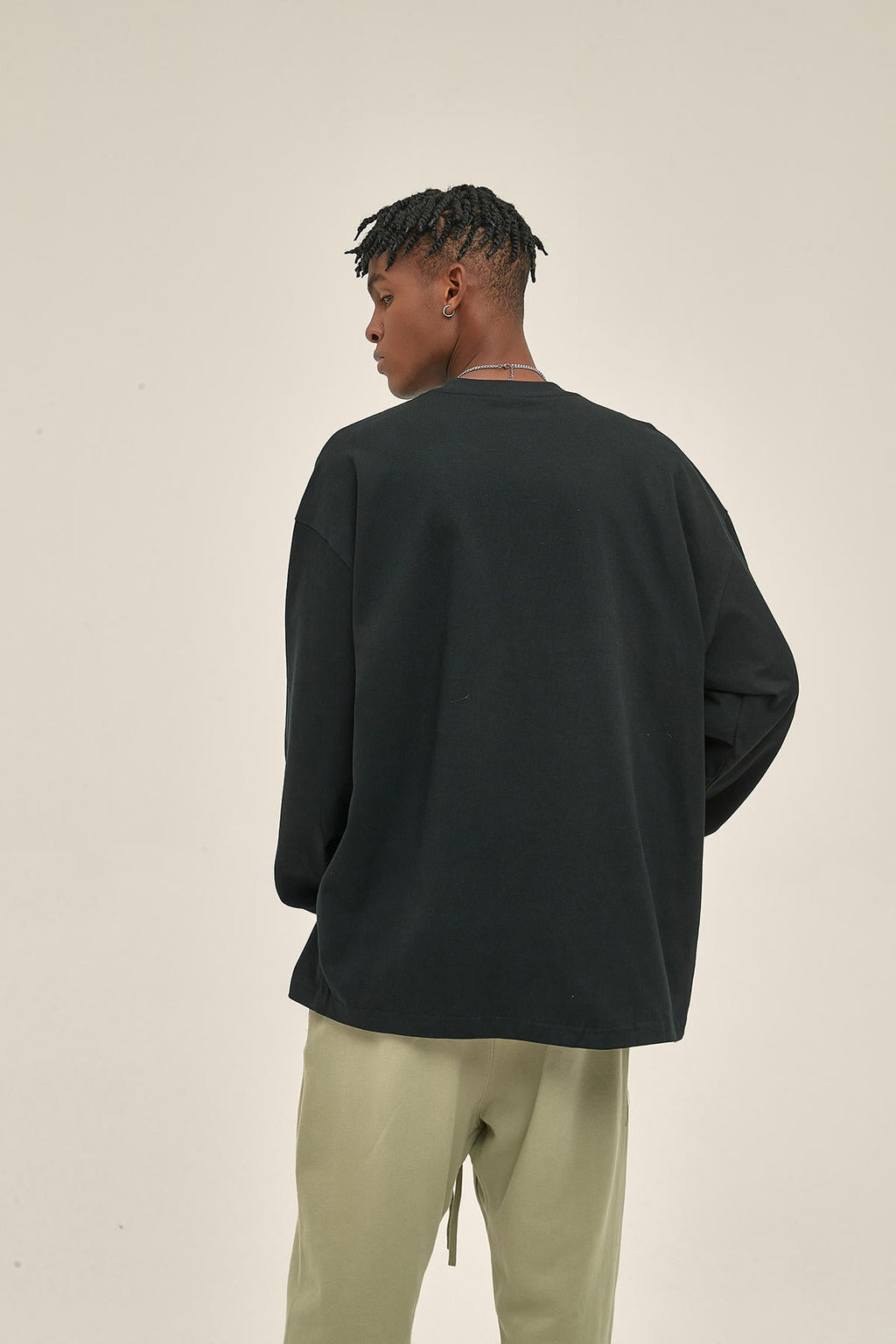 305G Loose Men Long Sleeve T-Shirt - image 4