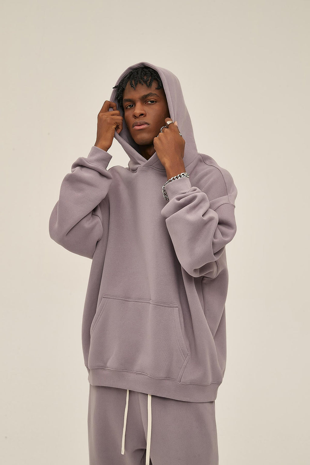 350G Loose Fleece Men Hoodie - image 1