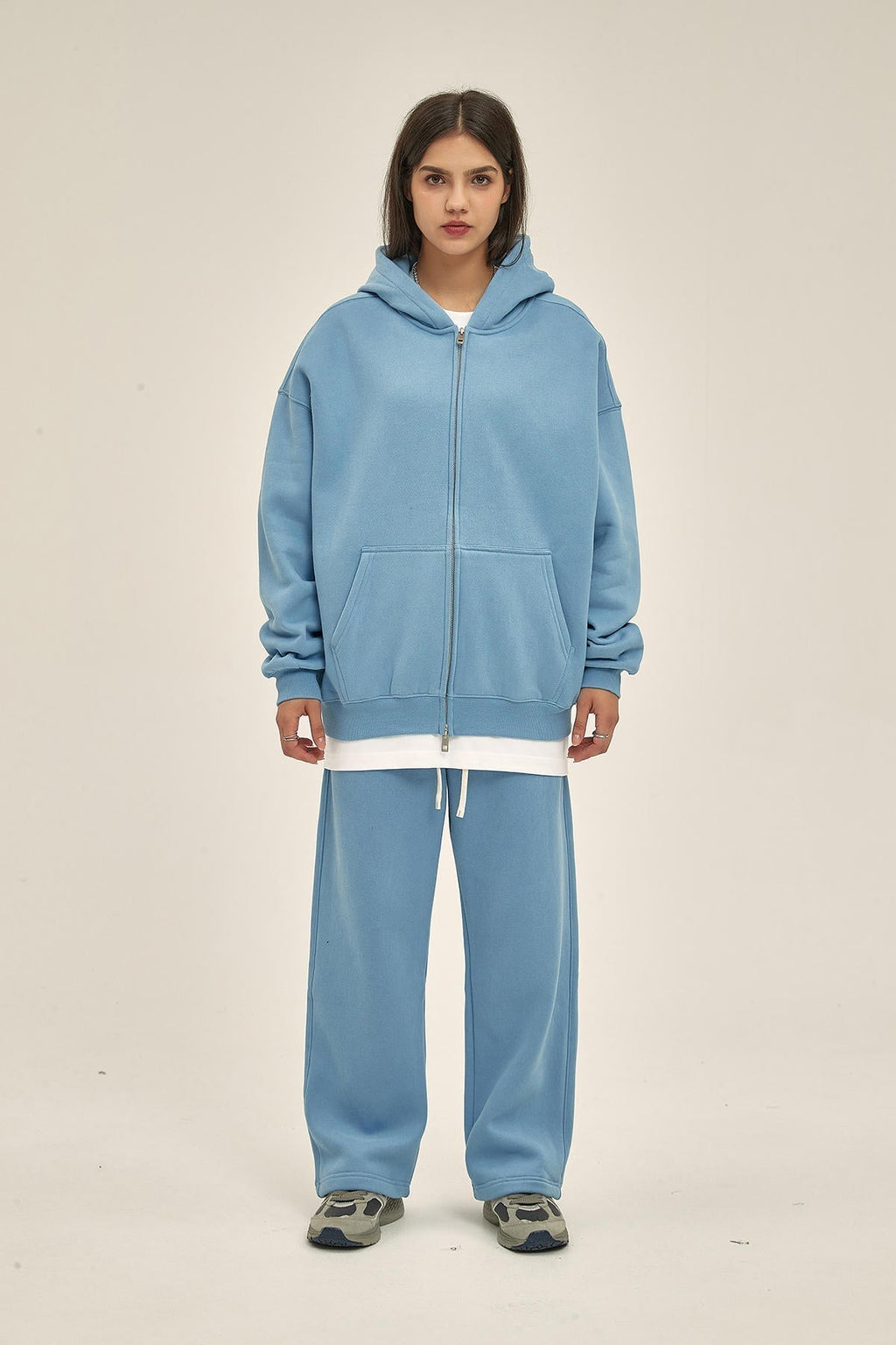 350G Fleece Zip Women Hoodie - image 4